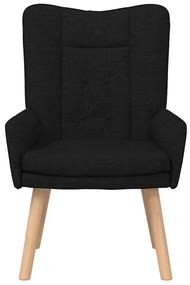 Cadeira Relaxante vidaXL Tecido Preto