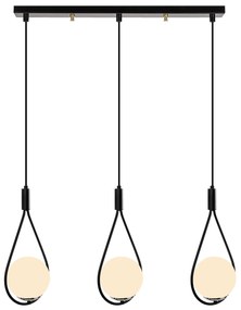 Candeeiro de Teto Mudoni – Preto – 70 x 15 cm