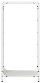 Suporte para lenha 44x28x90 cm aço laminado a frio branco