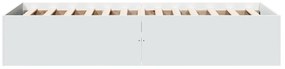 Estrutura de cama 90x200 cm derivados de madeira branco