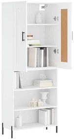 Armário alto 69,5x34x180 cm derivados de madeira branco