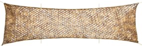 vidaXL Rede de camuflagem com saco de arrumação 753x199 cm areia