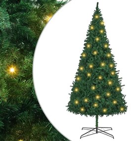 vidaXL Árvore de Natal Pré-iluminada 400 cm Verde