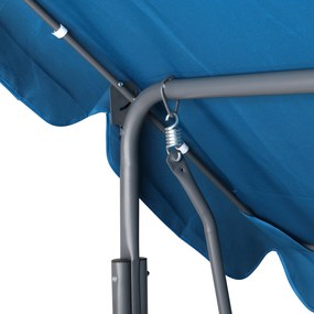 Baloiço Jardim Hollywood 140 x 112 x 150 cm com cobertura solar azul