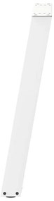Pés de mesa de console em forma de U, 2 peças, branco, 28x(72-73) cm,
