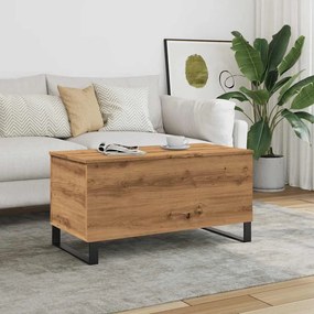 vidaXL Mesa centro 90x44,5x45 cm derivados madeira carvalho artisiano