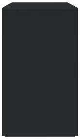 Aparador Preto Preto Madeira engenheirada 120 x 41 x 75 cm