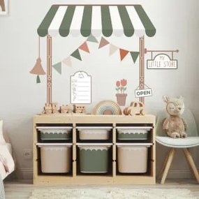 Autocolantes para quarto de criança - Loja na parede "A minha pequena loja"