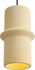 Candeeiro suspenso retro bege 3-luzes - Monti