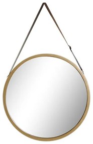 Espelho de Parede Dkd Home Decor Espelho Natural Castanho Pu (45 X 1,5 X 69 cm)