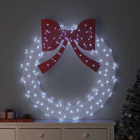 vidaXL Guirlanda com 150 LEDs Branco frio 120 cm Acrílo