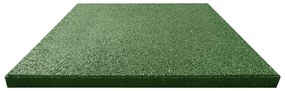 Ladrilhos prot. contra quedas 12 pcs borracha 50x50x3 cm verde