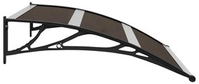 Toldo de porta 120x75 cm PC preto