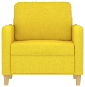 Poltrona 60 cm tecido amarelo-claro