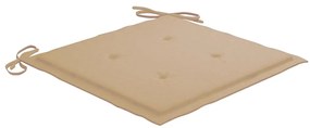 Cadeiras de jantar p/ jardim 4 pcs c/ almofadões acácia maciça