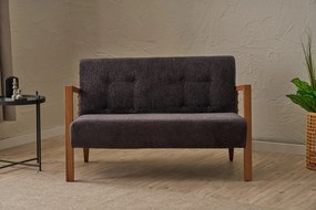 Sofá de 2 Lugares Kemer – Antracite – 114x80x85 cm