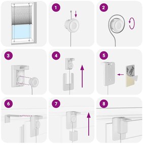 Azul Plissada Cega 60x100 cm Largura Tecido 59,4 cm Poliéster