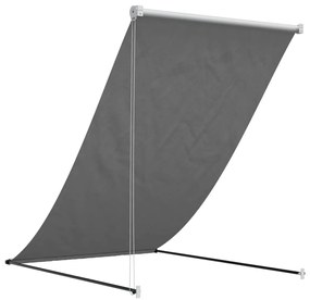 Toldo retrátil 100x150 cm tecido e aço antracite