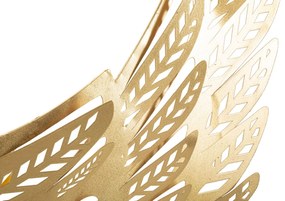 PAINEL DE PAREDE DE FERRO 2 PEÇAS 90X3,5X43,5 CM DOURADO