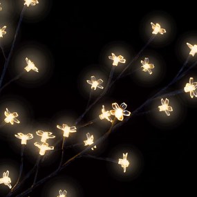 Árvore de Natal 200 LED flor cerejeira luz branco quente 180 cm