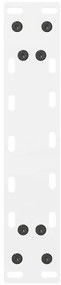 Pés para mesa de centro , brancos, 2 peças, 30x(30-31) cm, aço