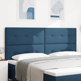 Cabeceira LED vidaXL Azul 100 cm Tecido