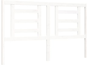 Estrutura de cama com cabeceira 160x200 cm madeira maciça
