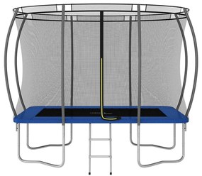 Conjunto de trampolim retangular 274x183x76 cm 150 kg