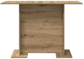 Mesa de Jantar vidaXL Artisan Oak 110x60x75 cm Madeira Engrenhada
