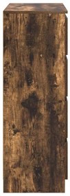 Aparador 80x35x99 cm derivados de madeira carvalho fumado