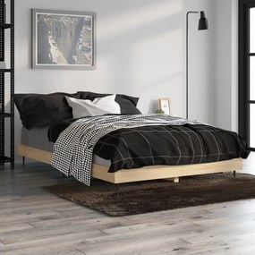 Estrutura cama s/ colchão derivados de madeira carvalho sonoma
