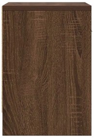Mesa de cabeceira com gaveta 39x28x41 cm carvalho castanho