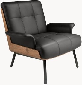 Poltrona em couro sintético Rowena