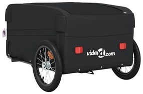 Reboque para bicicleta 45 kg ferro preto