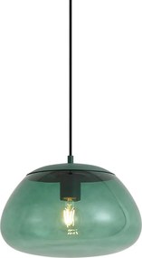 Candeeiro pendente retro verde com vidro verde - Giselle