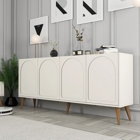 Console Lyon – Cream Walnut – 180 cm x 81 cm x 35 cm