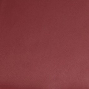 Poltrona massagens reclinável couro artificial vermelho tinto