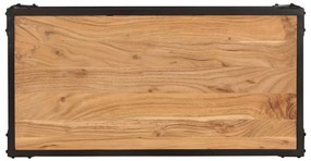 Mesa de centro 90x45x35 cm madeira de acácia maciça
