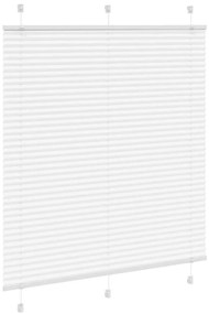 Branco Plissada Cega 120x150cm Largura Tecido 119,4cm Poliéster
