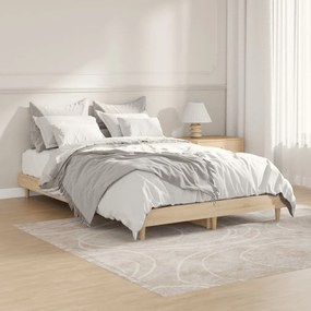 Estrutura de cama 120x190 cm derivados madeira carvalho sonoma