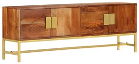 vidaXL Móvel de TV 140x30x50 cm madeira de acácia maciça