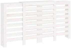 Cobertura de radiador 210x21x85 cm pinho maciço branca