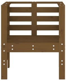 Cadeiras de jardim 2 pcs 61,5x53x71cm pinho maciço castanho-mel