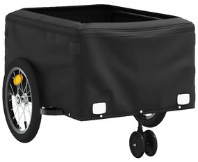 Reboque para bicicleta 45 kg ferro preto e cinza