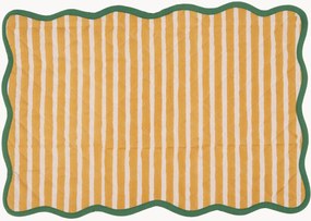 Individual de mesa acolchoado às riscas Scallop