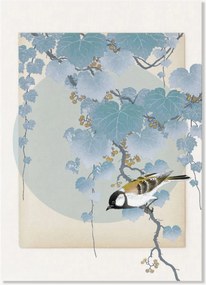 Poster Delicate Bird And Foliage
