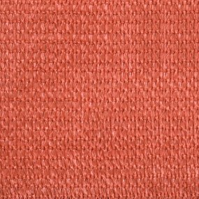 Para-sol estilo vela 160 g/m² 3x3x3 m PEAD terracota