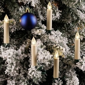 438364 HI Velas pequenas com luzes LED sem fio e com comando 20 pcs