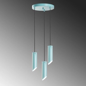 Chandelier Kesik – Turquesa – Diâmetro 40 cm