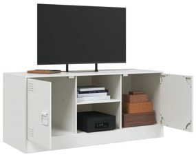 Móvel de TV 99x39x44 cm aço branco